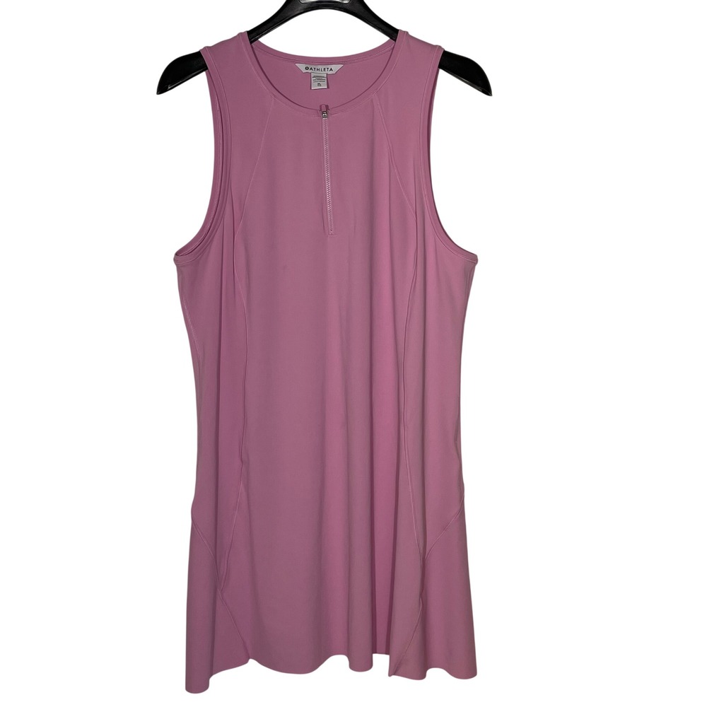 Athleta Ace Tennis Dress Sz XL Pink Stretch Athletic Golf Pickleball
